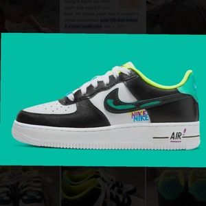 Boys Nike Air Force 1 Low LV8 Grade School Size 4.5Y